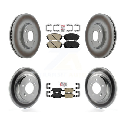 Kit de plaquettes en céramique avant et arrière et de rotors de frein à disque revêtus pour Kia Soul EV