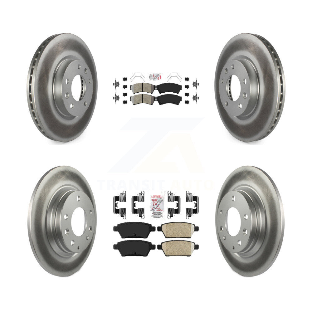 Kit de rotors de frein à revêtement en céramique, semi-métallique avant et arrière, pour Ford Fusion Mazd