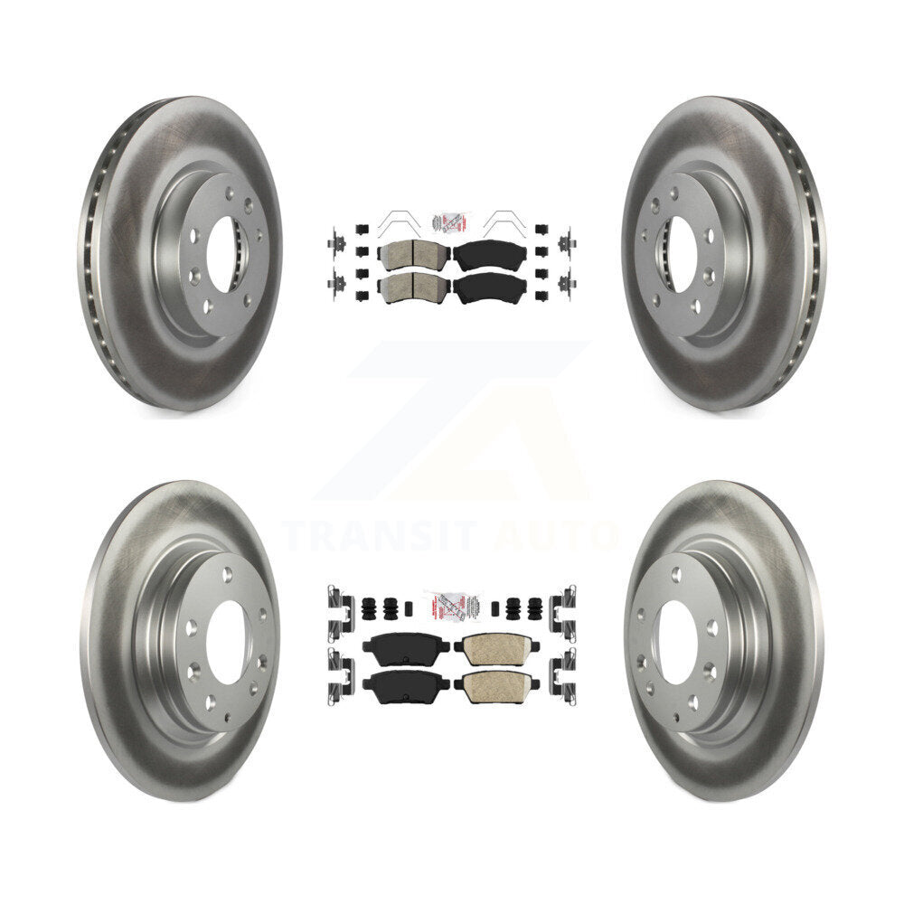 Kit de rotors de frein à revêtement en céramique, semi-métallique avant et arrière, pour Ford Fusion Mazd