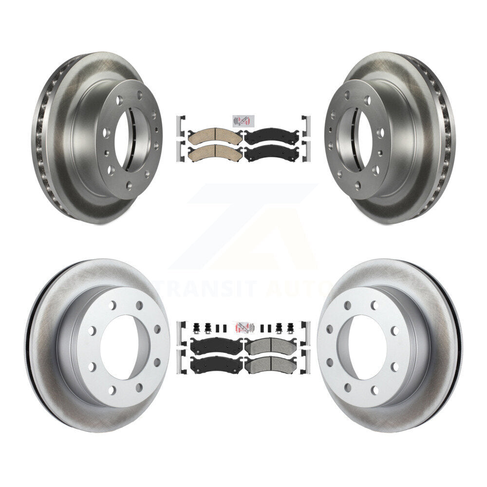 Kit de Rotor de frein à revêtement de plaquette semi-métallique avant et arrière en céramique pour Chevrolet GMC 250