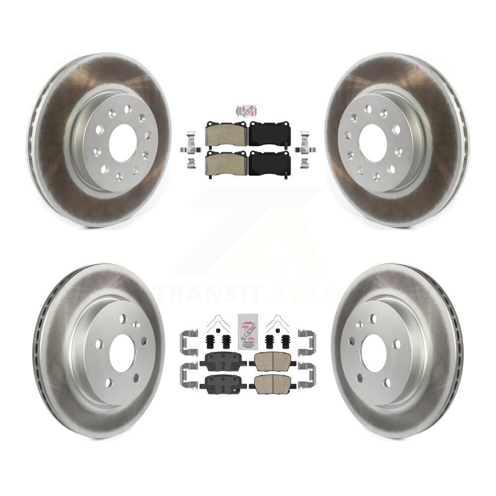 Kit de Rotor de frein avec revêtement de plaquettes en céramique, semi-métallique avant et arrière, pour Chevrolet Camar