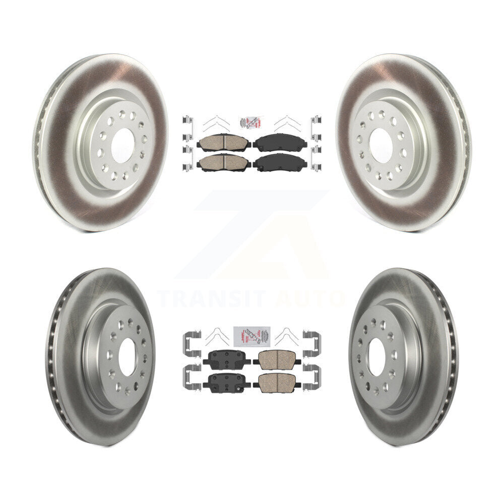 Kit de Rotor de frein enduit de plaquettes en céramique avant et arrière, pour Cadillac XT5 Buick autoclave XT