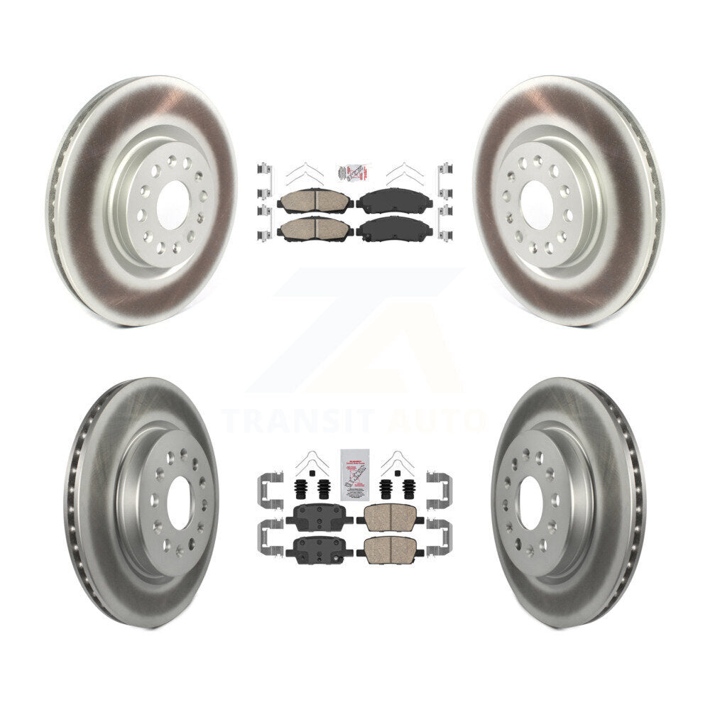 Kit de Rotor de frein enduit de plaquettes en céramique avant et arrière, pour Cadillac XT5 Buick autoclave XT