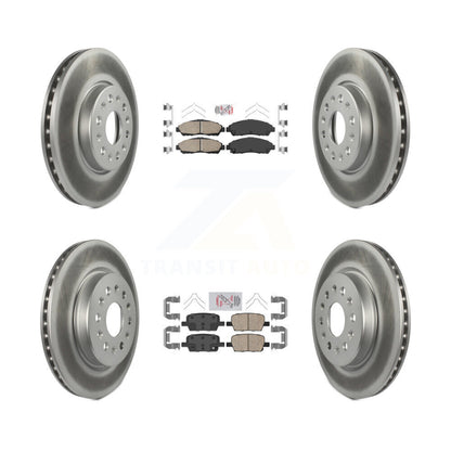 Kit de rotors de frein enduits de plaquettes en céramique avant et arrière, pour Chevrolet Traverse GMC Acadi
