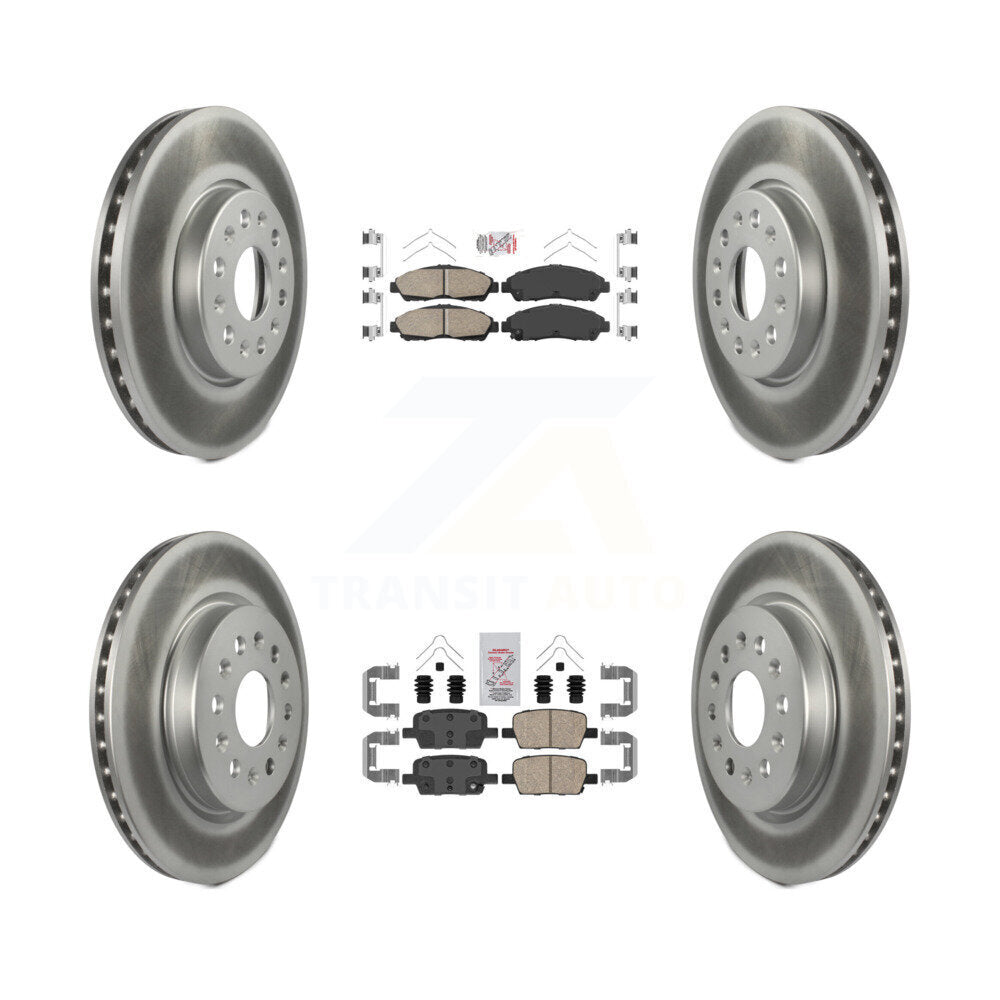 Kit de rotors de frein enduits de plaquettes en céramique avant et arrière, pour Chevrolet Traverse GMC Acadi