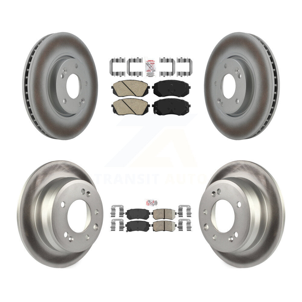 Kit de Rotor de frein à disque, revêtement de coussinets en céramique avant et arrière, pour Hyundai Tucson Kia Sportag