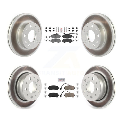 Kit de rotors de frein à revêtement de plaquettes semi-métalliques avant et arrière pour Ram ProMaster 2500 350