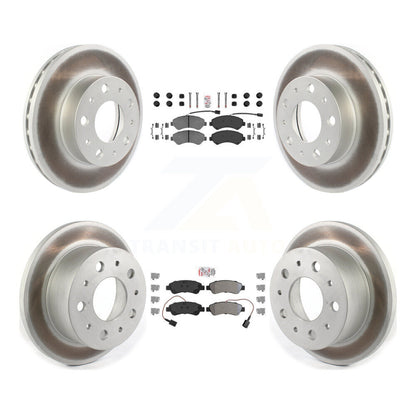 Kit de rotors de frein à revêtement de plaquettes semi-métalliques avant et arrière pour Ram ProMaster 2500 350