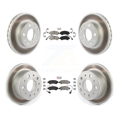 Kit de rotors de frein à revêtement de plaquettes semi-métalliques avant et arrière pour Ram ProMaster 2500 350