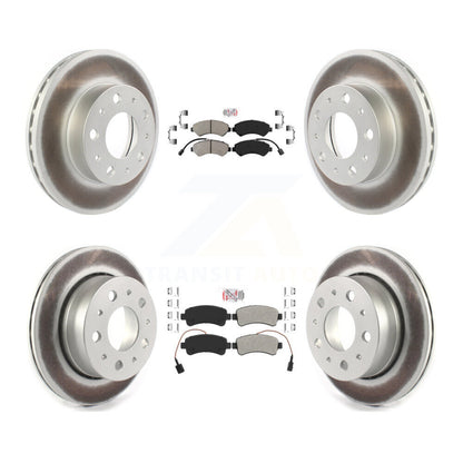 Kit de rotors de frein à revêtement de plaquettes semi-métalliques avant et arrière pour Ram ProMaster 2500 350