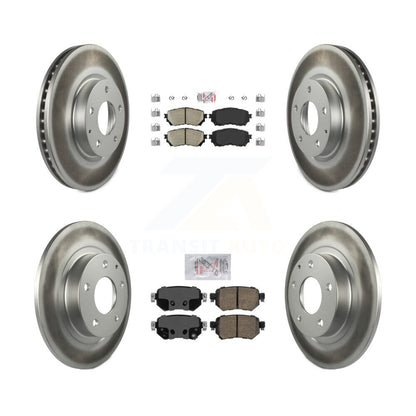 Kit de plaquettes en céramique avant et arrière et disques de frein à disque revêtus pour Mazda 6 2016 – 2018