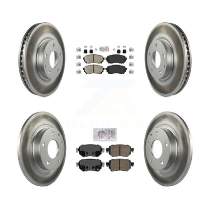 Kit de plaquettes en céramique avant et arrière et disques de frein à disque revêtus pour Mazda 6 2016 – 2018