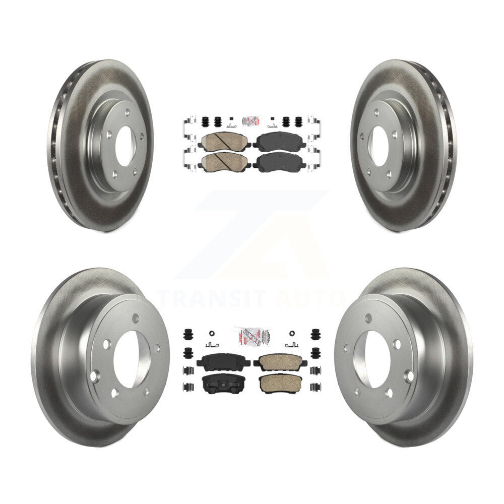 Kit de Rotor de frein enduit de plaquettes en céramique avant et arrière, pour Jeep Patriot Compass Dodge 20