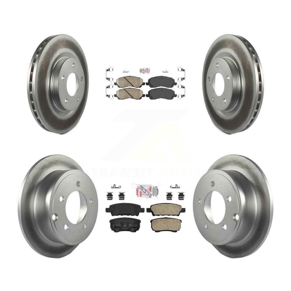 Kit de Rotor de frein enduit de plaquettes en céramique avant et arrière, pour Jeep Patriot Compass Dodge 20