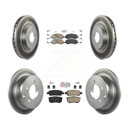 Kit de Rotor de frein enduit de plaquettes en céramique avant et arrière, pour Jeep Patriot Compass Dodge 20