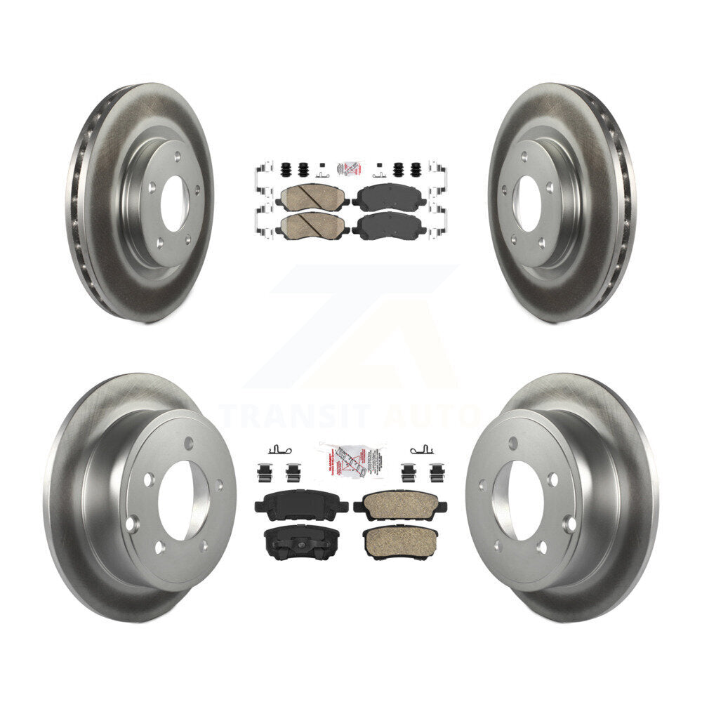 Kit de Rotor de frein enduit de plaquettes en céramique avant et arrière, pour Jeep Patriot Compass Dodge 20