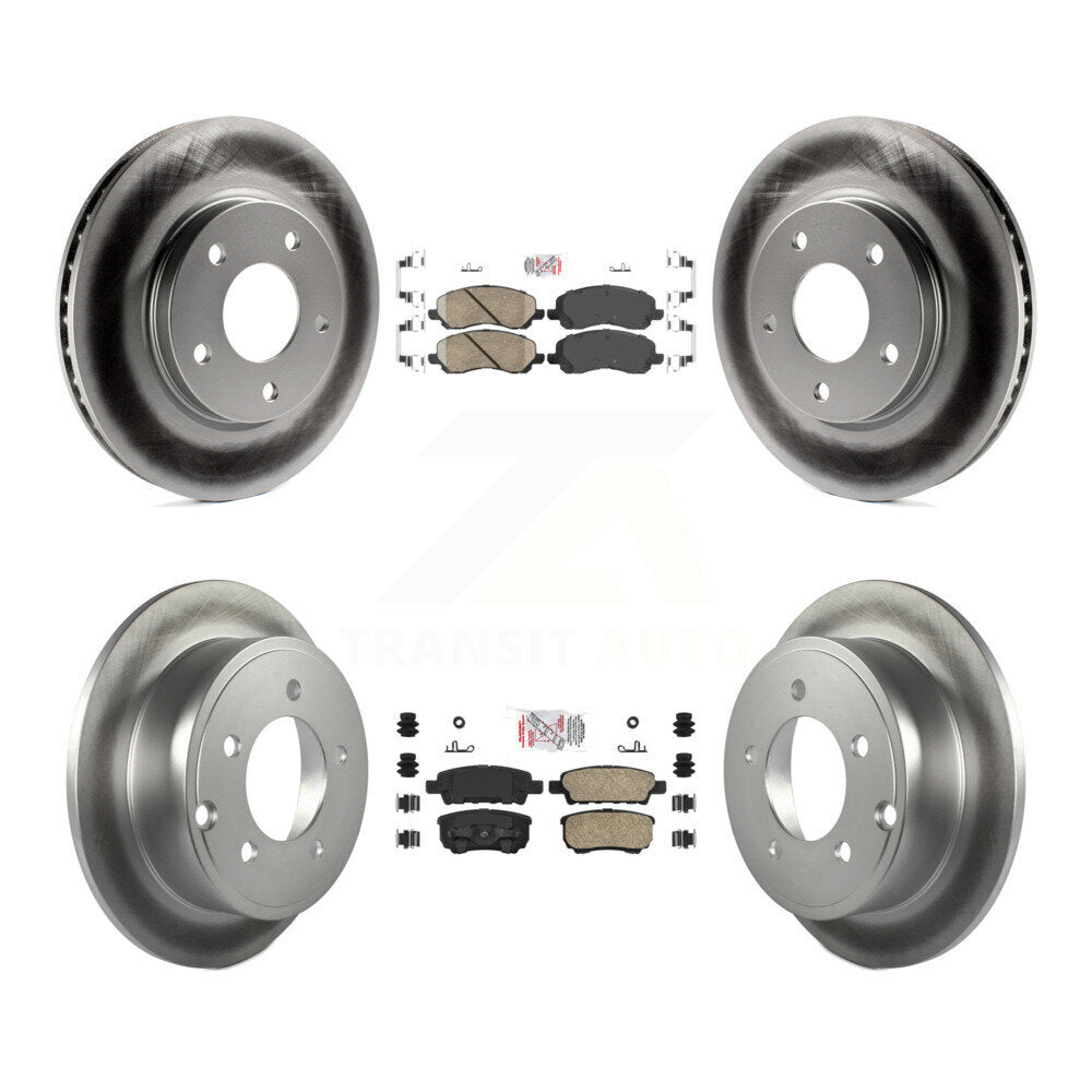 Kit de rotors de frein à revêtement en céramique avant et arrière, pour Mitsubishi Lancer Dodge Calibe