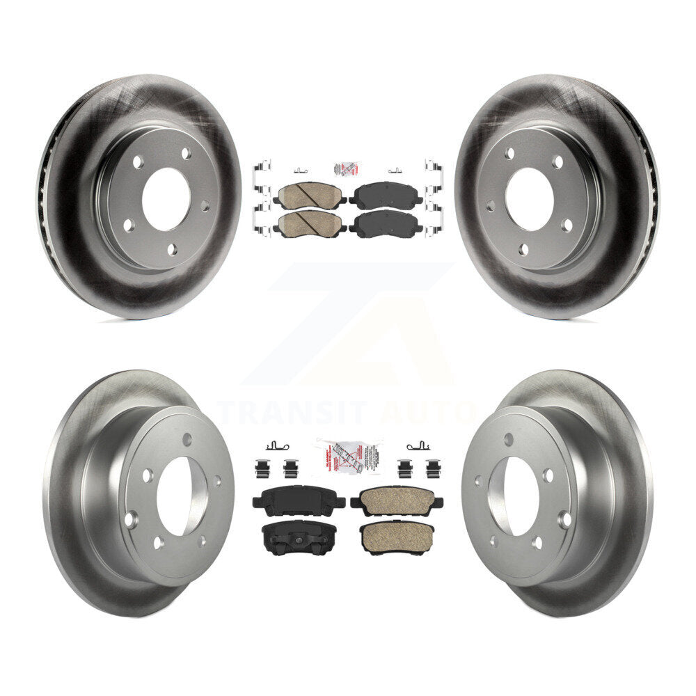 Kit de rotors de frein à revêtement en céramique avant et arrière, pour Mitsubishi Lancer Dodge Calibe