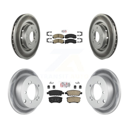 Kit de Rotor de frein enduit de plaquettes en céramique avant et arrière, pour Mitsubishi Outlande 2005 – 2006