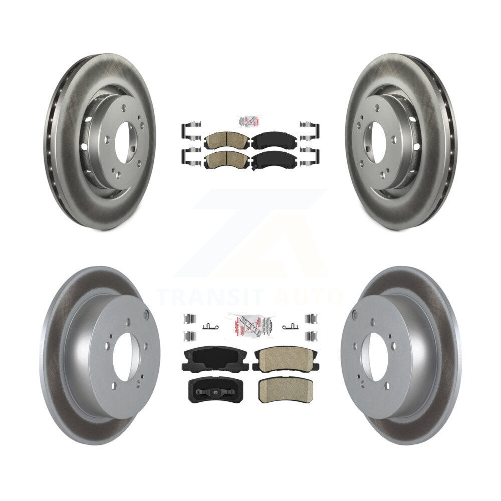 Kit de rotors de frein à revêtement en céramique avant et arrière, pour Mitsubishi Lancer Ralliar 2009