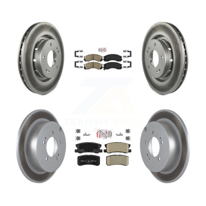 Kit de rotors de frein à revêtement en céramique avant et arrière, pour Mitsubishi Lancer Ralliar 2009