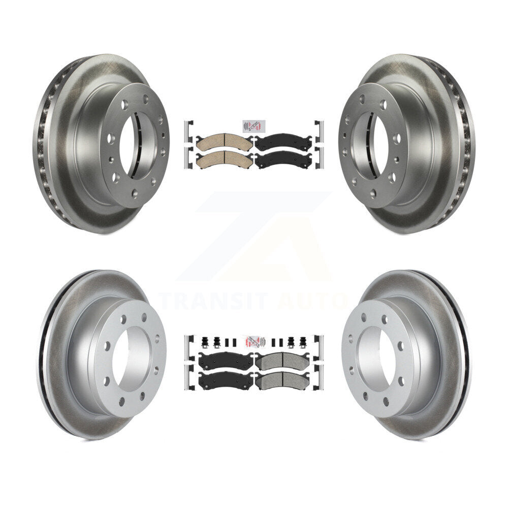 Kit de Rotor de frein à revêtement de plaquette semi-métallique avant et arrière en céramique pour Chevrolet GMC 250