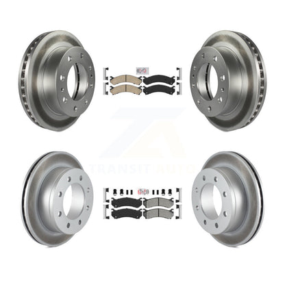 Kit de Rotor de frein à revêtement de plaquette semi-métallique avant et arrière en céramique pour Chevrolet GMC 250