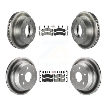 Kit de Rotor de frein avec revêtement de plaquettes semi-métalliques avant et arrière, pour Chevrolet Silverado 250