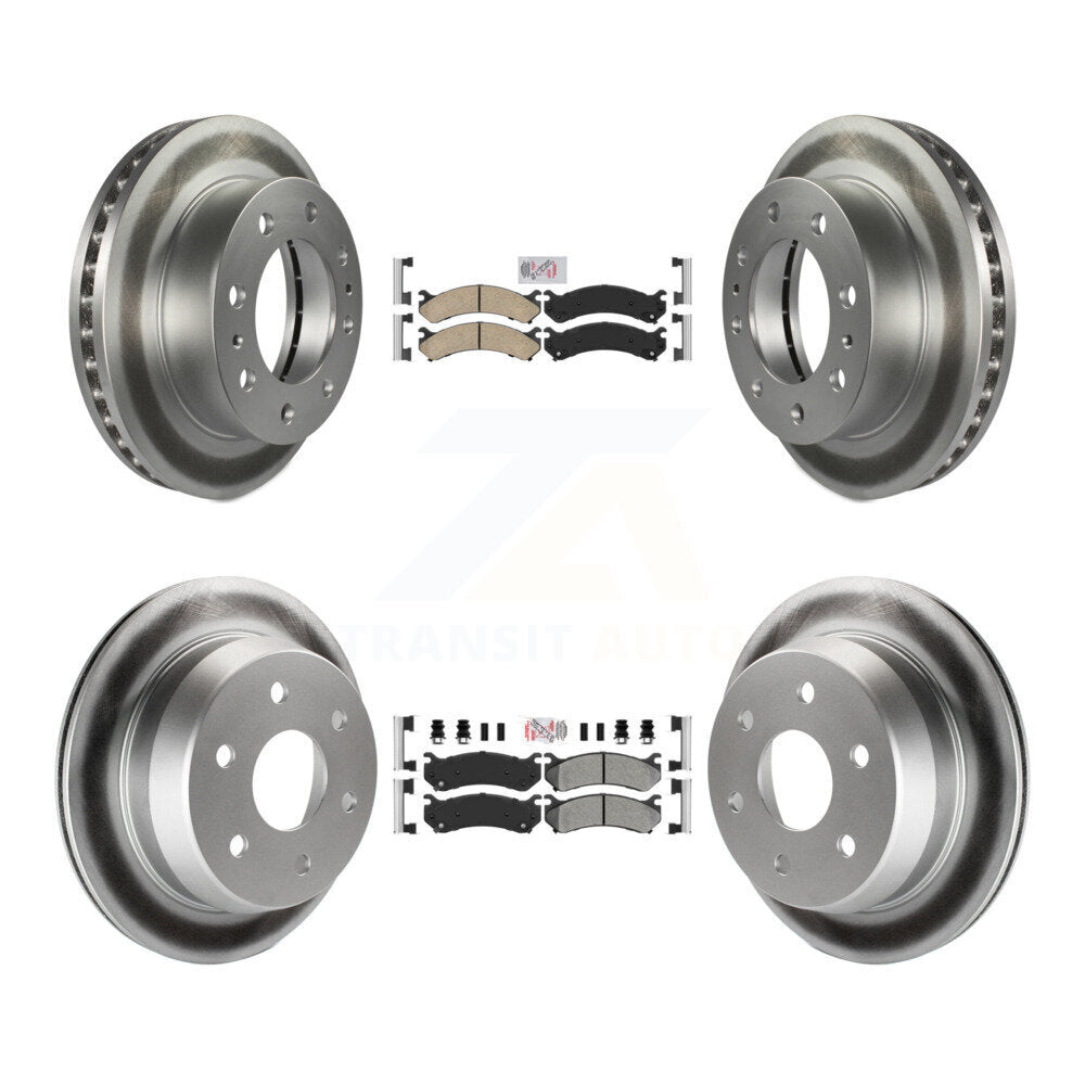 Kit de rotors de frein à revêtement semi-métallique avant et arrière en céramique pour Chevrolet 2500 H