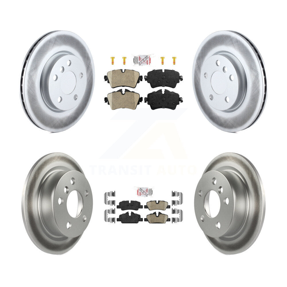 Kit de plaquettes en céramique avant et arrière et de rotors de frein à disque revêtus pour Mini Cooper