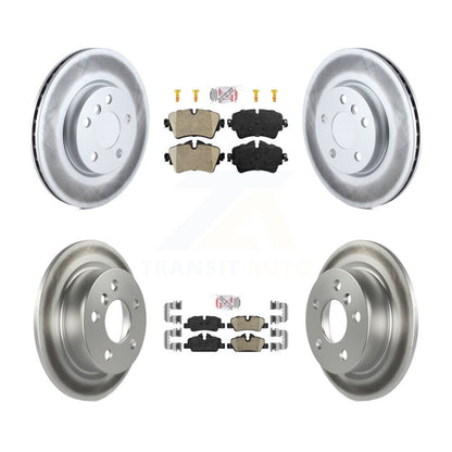 Kit de plaquettes en céramique avant et arrière et de rotors de frein à disque revêtus pour Mini Cooper