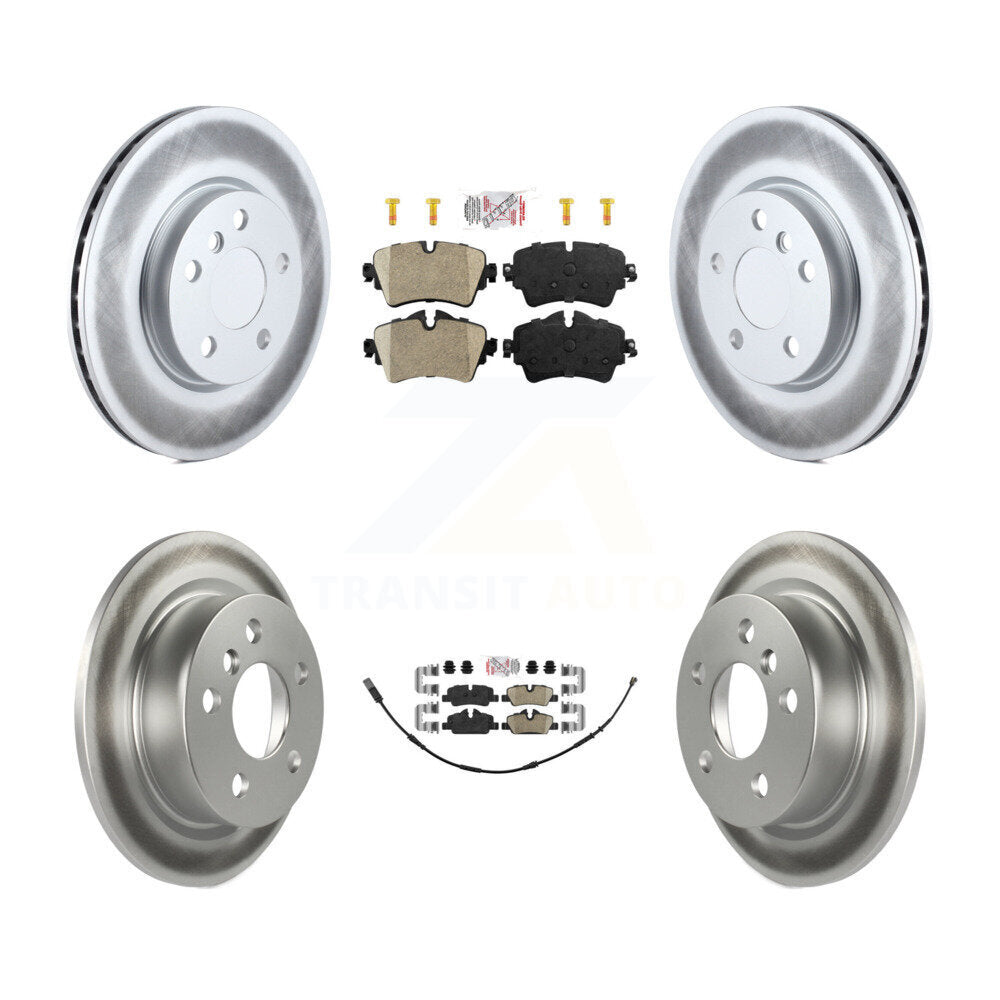 Kit de plaquettes en céramique avant et arrière et de rotors de frein à disque revêtus pour Mini Cooper