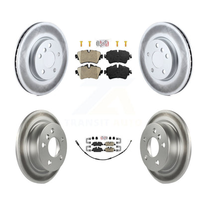 Kit de plaquettes en céramique avant et arrière et de rotors de frein à disque revêtus pour Mini Cooper