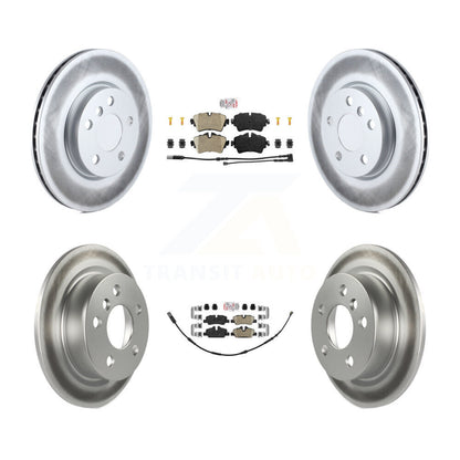 Kit de plaquettes en céramique avant et arrière et de rotors de frein à disque revêtus pour Mini Cooper