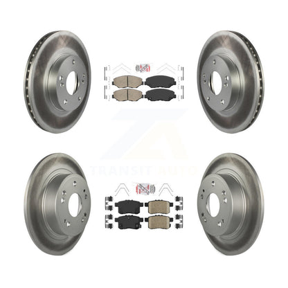 Kit de plaquettes en céramique avant et arrière et de rotors de frein à disque enduits pour Honda Accord