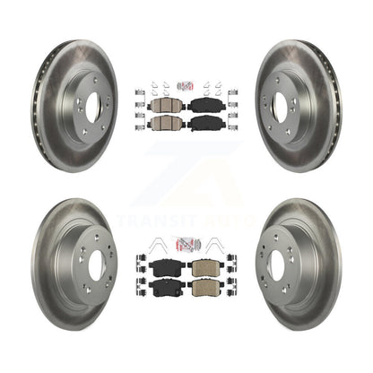 Kit de Rotor de frein à revêtement de plaquettes en céramique avant et arrière, pour Honda Accord LX-S 2016 avec 2.4