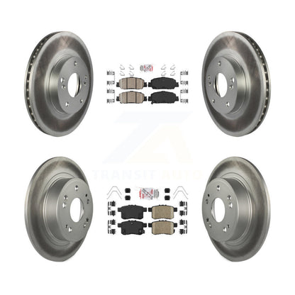 Kit de Rotor de frein à revêtement de plaquettes en céramique avant et arrière, pour Honda Accord LX-S 2016 avec 2.4