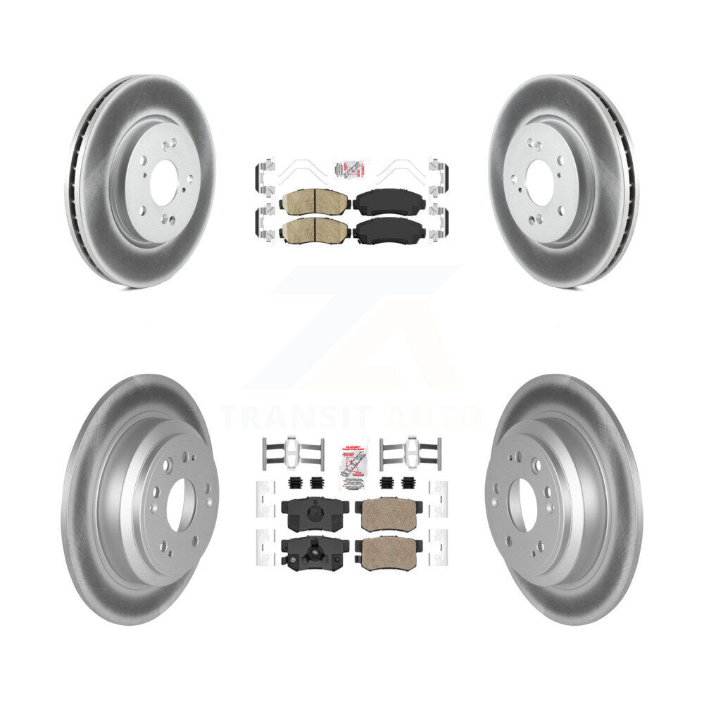 Kit de plaquettes de frein en céramique avant et arrière et disques de frein revêtus, pour Honda Accord Crosstou