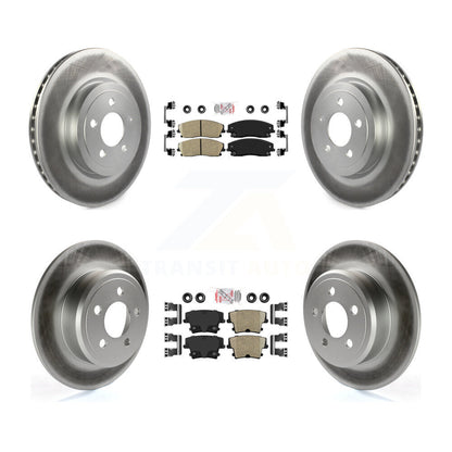 Kit de Rotor de frein à disque, revêtement de coussinets en céramique avant et arrière, pour Dodge Charger RWD avec 3.6