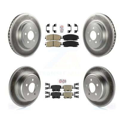 Kit de Rotor de frein à disque, revêtement de coussinets en céramique avant et arrière, pour Dodge Charger RWD avec 3.6