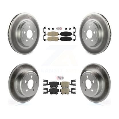 Kit de Rotor de frein à disque, revêtement de coussinets en céramique avant et arrière, pour Dodge Charger RWD avec 3.6