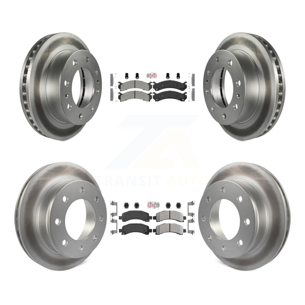 Kit de Rotor de frein à revêtement de plaquette semi-métallique avant et arrière, pour Chevrolet Express 2500 GM