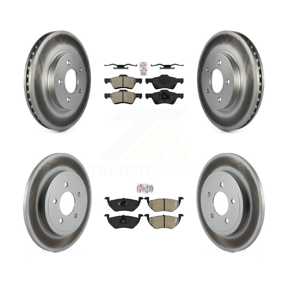Kit de rotors de frein à revêtement semi-métallique avant et arrière, pour Ford Escape Mazda Tribut