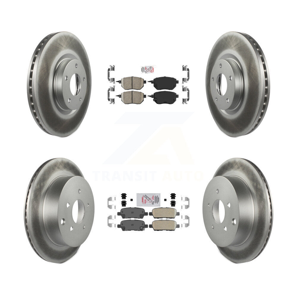 Kit de Rotor de frein à couche de plaquettes en céramique avant et arrière, pour Nissan Murano INFINITI FX35 FX4