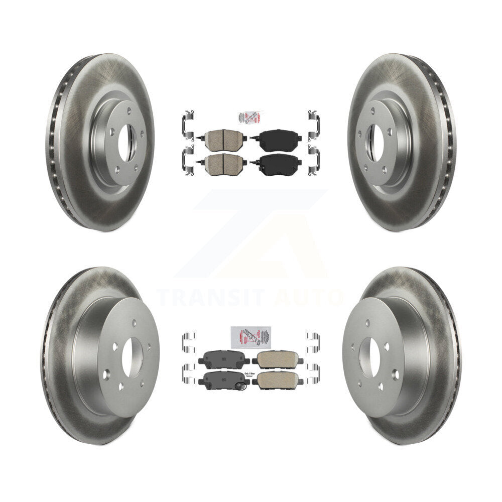 Kit de Rotor de frein à couche de plaquettes en céramique avant et arrière, pour Nissan Murano INFINITI FX35 FX4