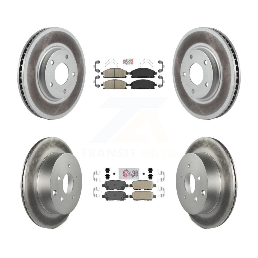 Kit de rotors de frein à disque avant et arrière en céramique, pour Nissan Ques 2004 – 2009