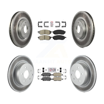 Kit de rotors de frein à revêtement en céramique, semi-métallique, avant et arrière, pour INFINITI G37 EX3