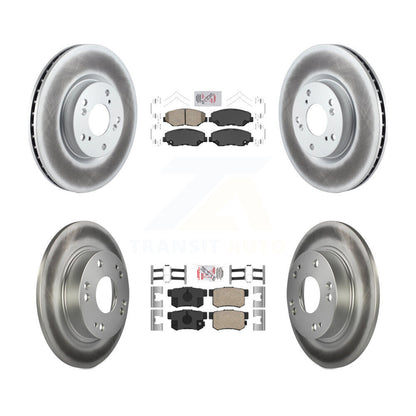 Kit de plaquettes en céramique avant et arrière et Rotor de frein à disque revêtu, pour Honda Civic Acura IL