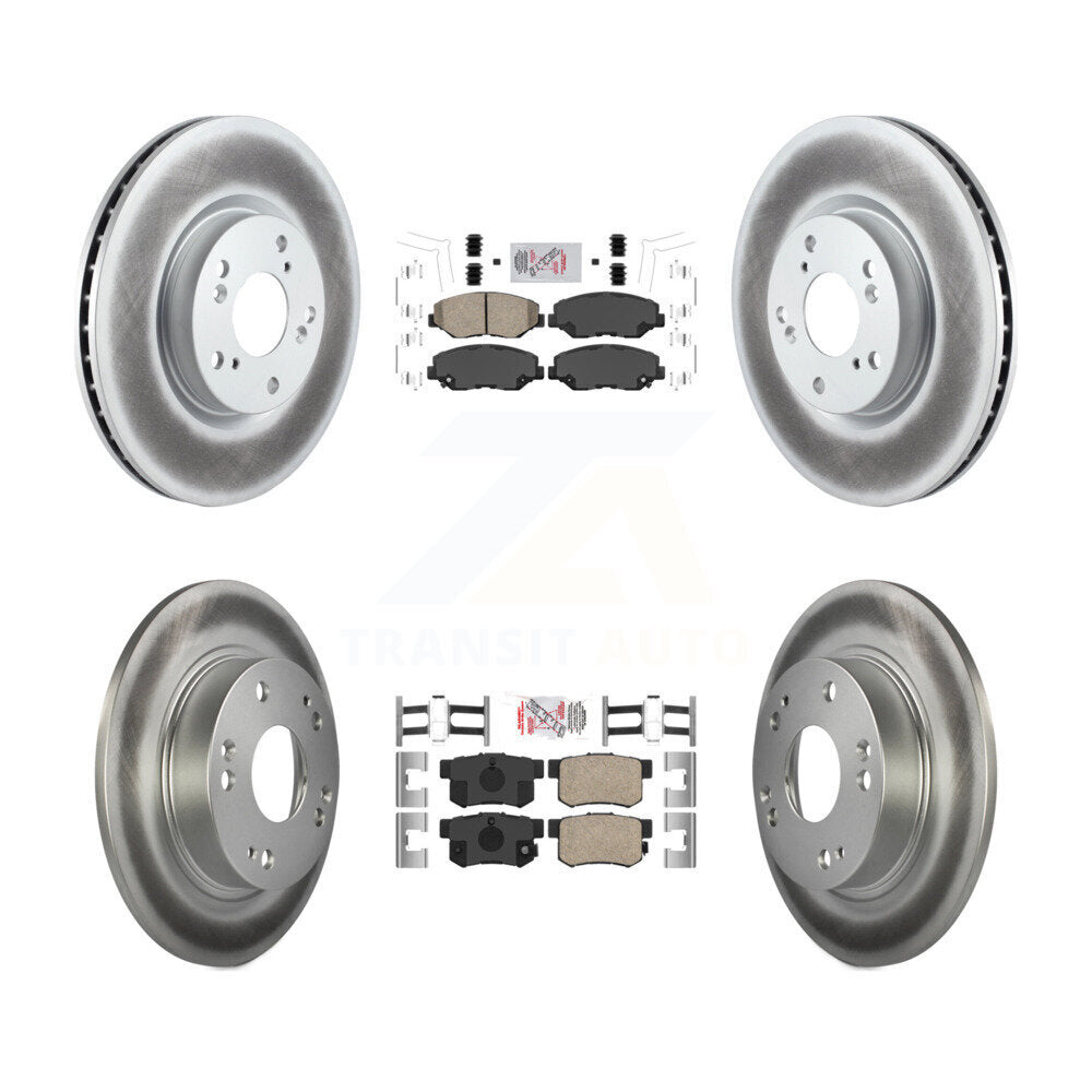 Kit de plaquettes en céramique avant et arrière et Rotor de frein à disque revêtu, pour Honda Civic Acura IL