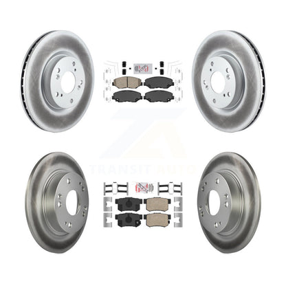 Kit de plaquettes en céramique avant et arrière et Rotor de frein à disque revêtu, pour Honda Civic Acura IL